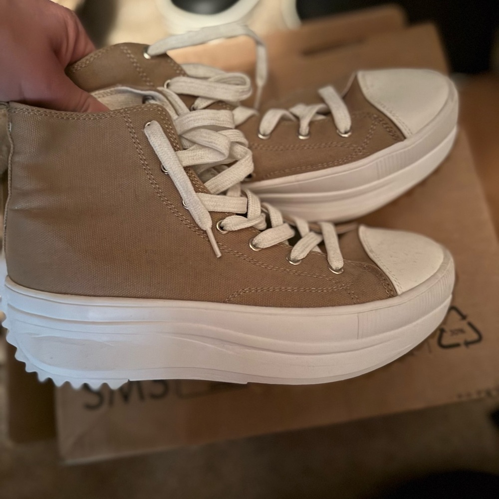 Women's High-Top Canvas Sneakers